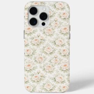 Bridal Floral Pattern iPhone 15 Pro Max Case