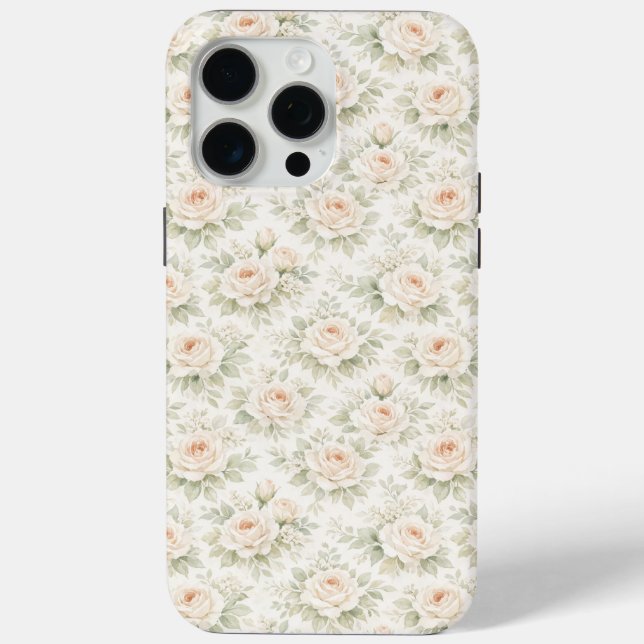 Bridal Floral Pattern Case-Mate iPhone Case (Back)