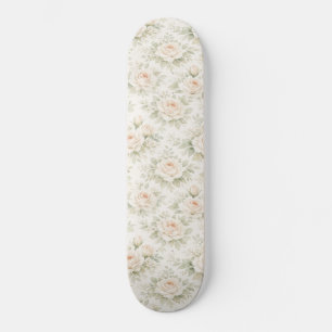 Bridal Floral Pattern Skateboard