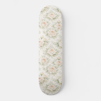 Bridal Floral Pattern Skateboard