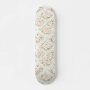 Bridal Floral Pattern Skateboard