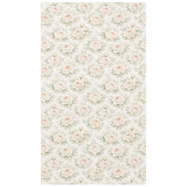 Bridal Floral Pattern Tablecloth (Front)