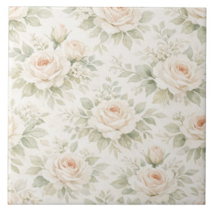 Bridal Floral Pattern Tile