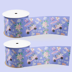 Bridal Golf Bridal Shower Seamless Pattern Satin Ribbon