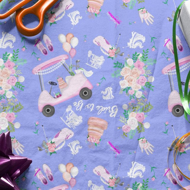  Bridal Golf Bridal Shower Seamless Pattern Tissue Paper (Creator Uploaded)