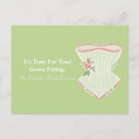 Bridal Gown Fitting Reminder
