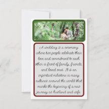 Bridal Groom Natural folded thank you cards