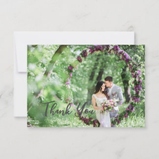 Bridal Groom Natural Thank You Card