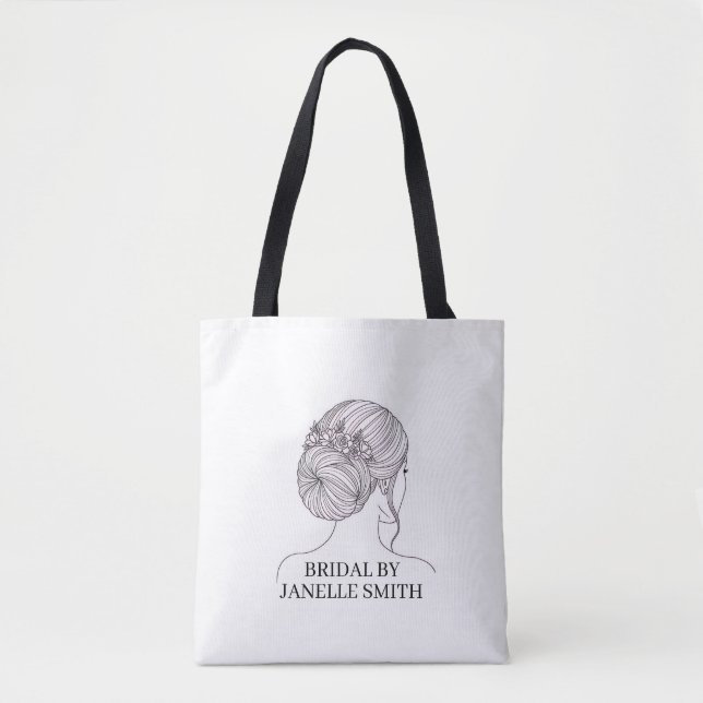 Bridal Hair Makeup Tote Bag  (Front)