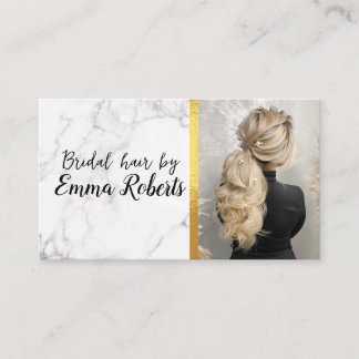 Bridal hair Wedding Hairstyles Business Card