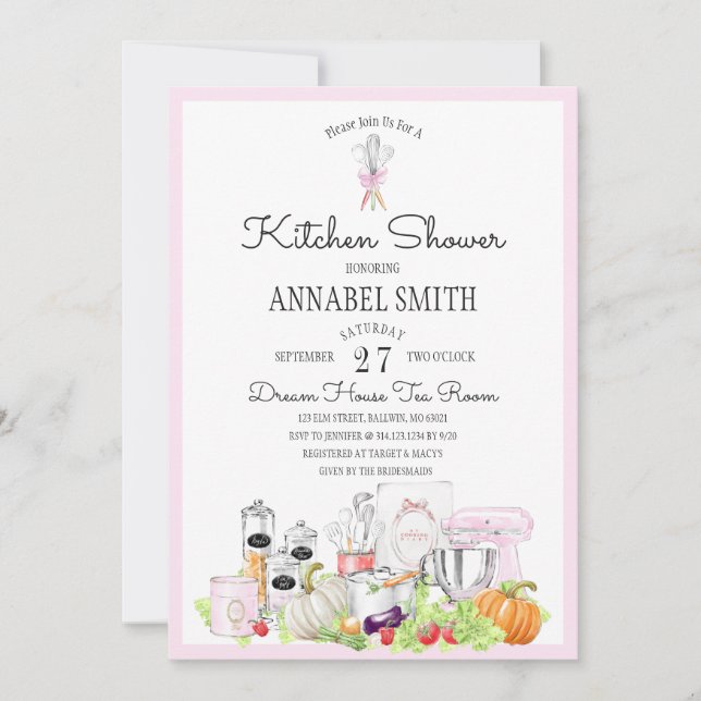 Bridal Kitchen Shower Invitation (Front)