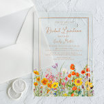 Bridal Luncheon Boho Wild Flowers Bridal Shower  Acrylic Invitations<br><div class="desc">Bridal Luncheon Boho Wild Flowers Bridal Shower Acrylic Invitations features pretty country flowers in orange,  yellow,  purple and pink on an opaque background with your Bridal Shower Invitation information in the centre. Personalise by editing the text in the text boxes. Designed for you by Evco Studio www.zazzle.com/store/evcostudio</div>
