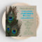 Bridal Luncheon Invitation -- Peacock Feathers