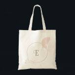 Bridal Party Art Nouveau Pink Butterfly Initials Tote Bag<br><div class="desc">Blush pink vintage art nouveau butterfly bridal party monogram initial gift tote bag. Detailed curve art nouveau butterfly motif inspired by classic art nouveau design. Customise with your bridesmaid or guests initial. Designed to match our Vintage Art Nouveau Butterfly Wedding Collection.</div>