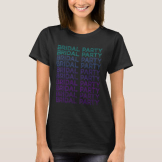 Bridal Party Bride Retro Bachelorette Party T-Shirt