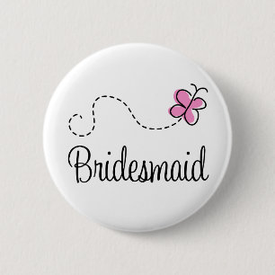 Bridal Party Bridesmaid Button