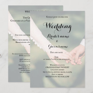 Bridal party celebration  invitation