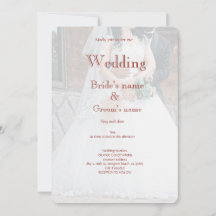 Bridal party celebration  invitation
