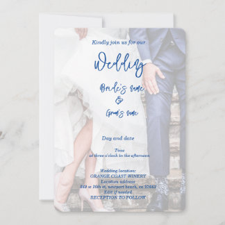 Bridal party celebration  invitation