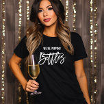Bridal Party Celebration Personalised T-Shirt<br><div class="desc">Trendy and fun bridal party design. Personalise the back with the text of your choice.</div>