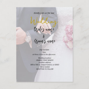 Bridal party celebration  postcard