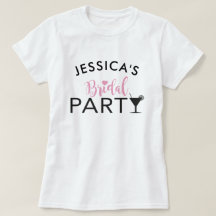 Bridal Party Custom Team Bride Cocktail tops tee