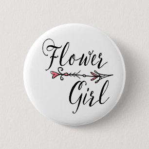 Bridal Party Flower Girl Bride Tribe Arrow 6 Cm Round Badge