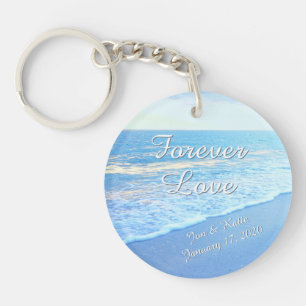 Bridal Party Gifts or Beach Bridal Shower Favours Key Ring
