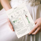 Bridal Party Info Card Will You Be My Maid of Hono