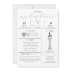 Bridal Party Info Card Will You Be My Maid of Hono