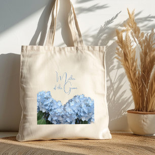 Bridal Party Personalised Blue Floral Tote Bag