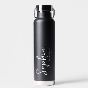 Bridal Party Water Bottle Bridesmaid Name Date