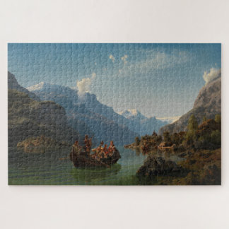 Bridal Procession On the Hardangerfjord Jigsaw Puzzle