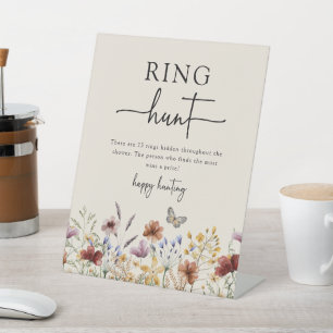 Bridal Ring Hunt Pedestal Sign