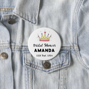 Bridal Shower 7.5 Cm Round Badge