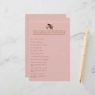Bridal Shower Afternoon Tea Mix and Mingle Game
