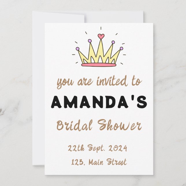 Bridal Shower Announcement (Front)