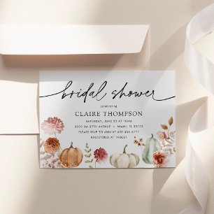 Bridal Shower Autumn Shower Invitation
