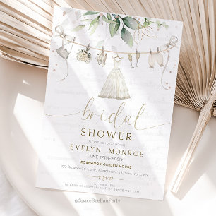 Bridal shower Bachelorette Party  Brunch Sage Invitation