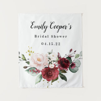 Bridal Shower Banner Fabric Sign Tapestry