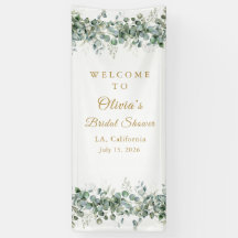 Bridal Shower Banner, Greenery Wedding Bridal Show