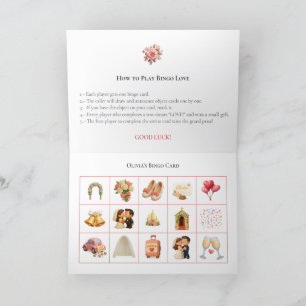 Bridal Shower Bingo Game Board8. Fun Party Holiday Card