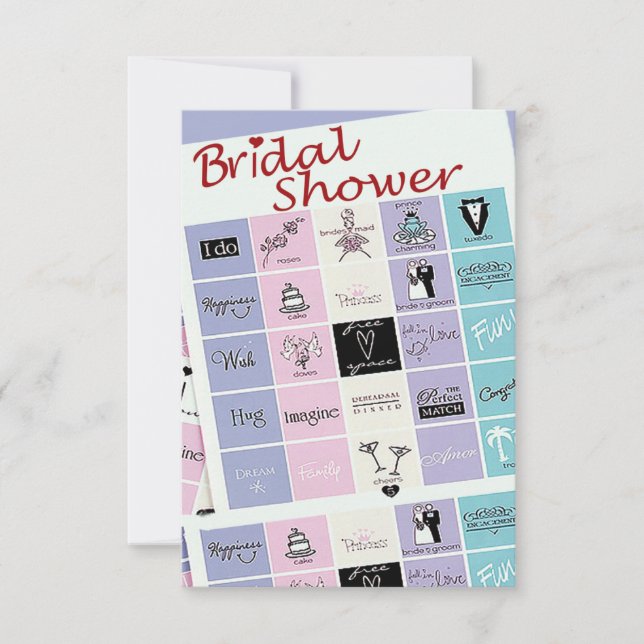 Bridal Shower Bingo Invite (Front)