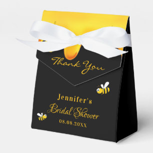 Bridal Shower black bumble bees honey thank you Favour Box