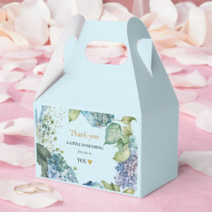 Bridal Shower Blue Hydrangeas Thank you Favour Box
