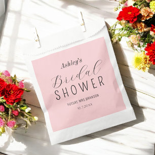 Bridal Shower Blush Pink Favour Bags