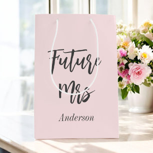 Bridal Shower Blush Pink Future Mrs Gift Bag