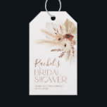 Bridal Shower Boho Floral Gift Tags for Favours<br><div class="desc">Beige Boho Bridal Shower Favour Gift Tags. This beige and terracotta pampas grass floral design is the perfect theme for your boho style Bridal Shower. Matching items available.</div>