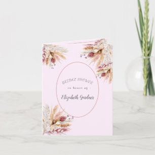Bridal Shower BoHo Flowers Invitation