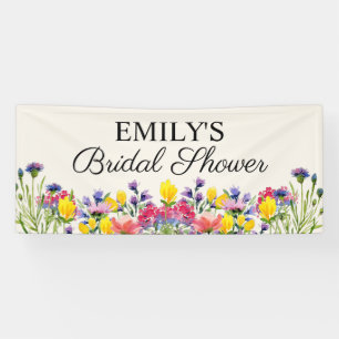 Bridal Shower Boho Wildflowers  Banner